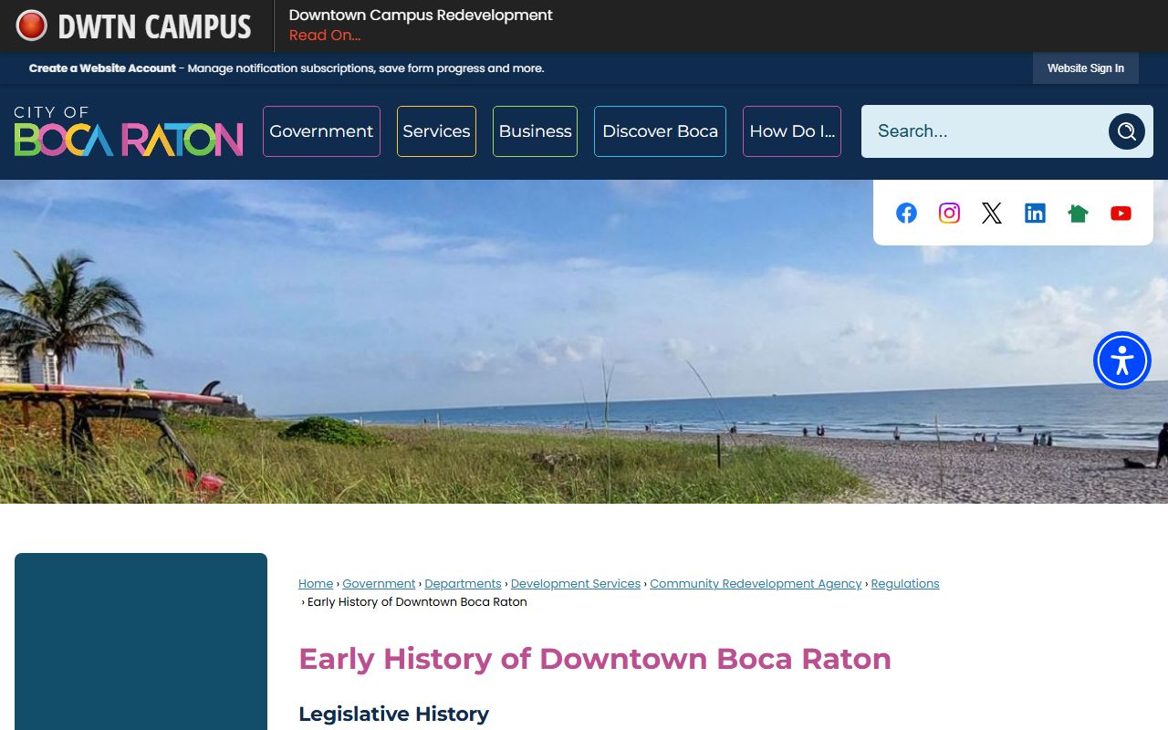 Boca Raton Police Department booking records information page